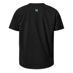 HURDUL™ CoreFlow Tee in Obsidian Grit, back view