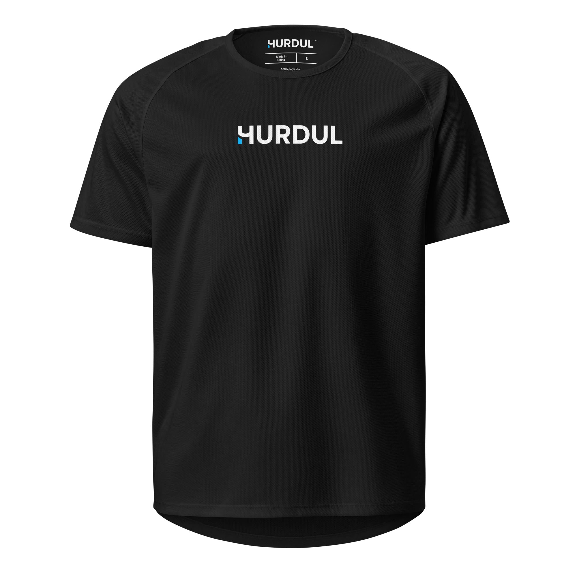 HURDUL™ CoreFlow Tee in Obsidian Grit, front view