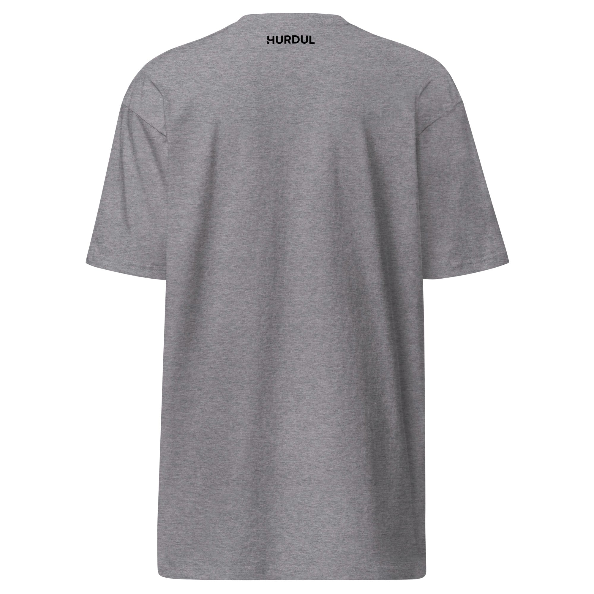 HURDUL™ CoreHeavy Tee in Alloy Heather, back view