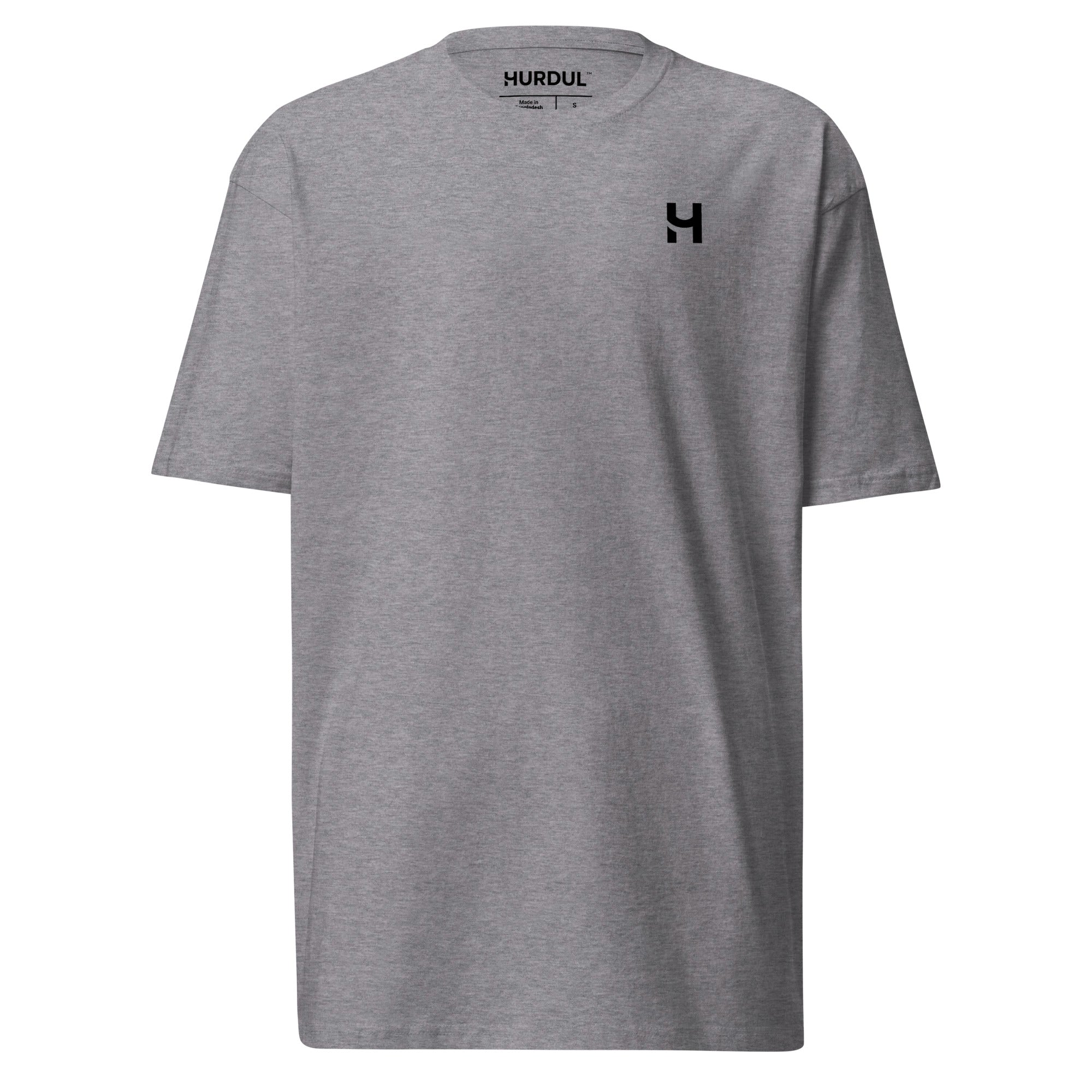 HURDUL™ CoreHeavy Tee in Alloy Heather, front view
