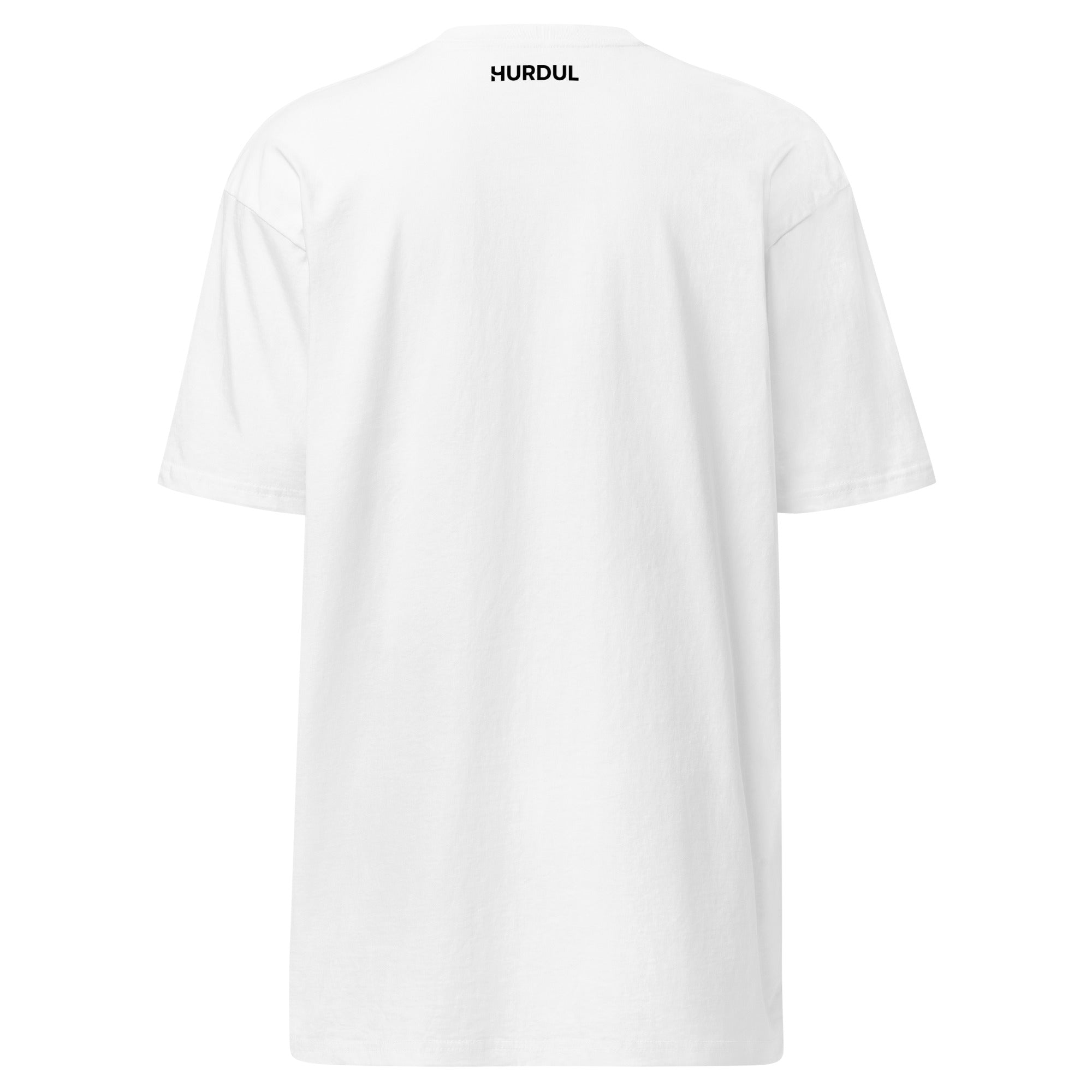 HURDUL™ CoreHeavy Tee in Arctic Chalk, back view