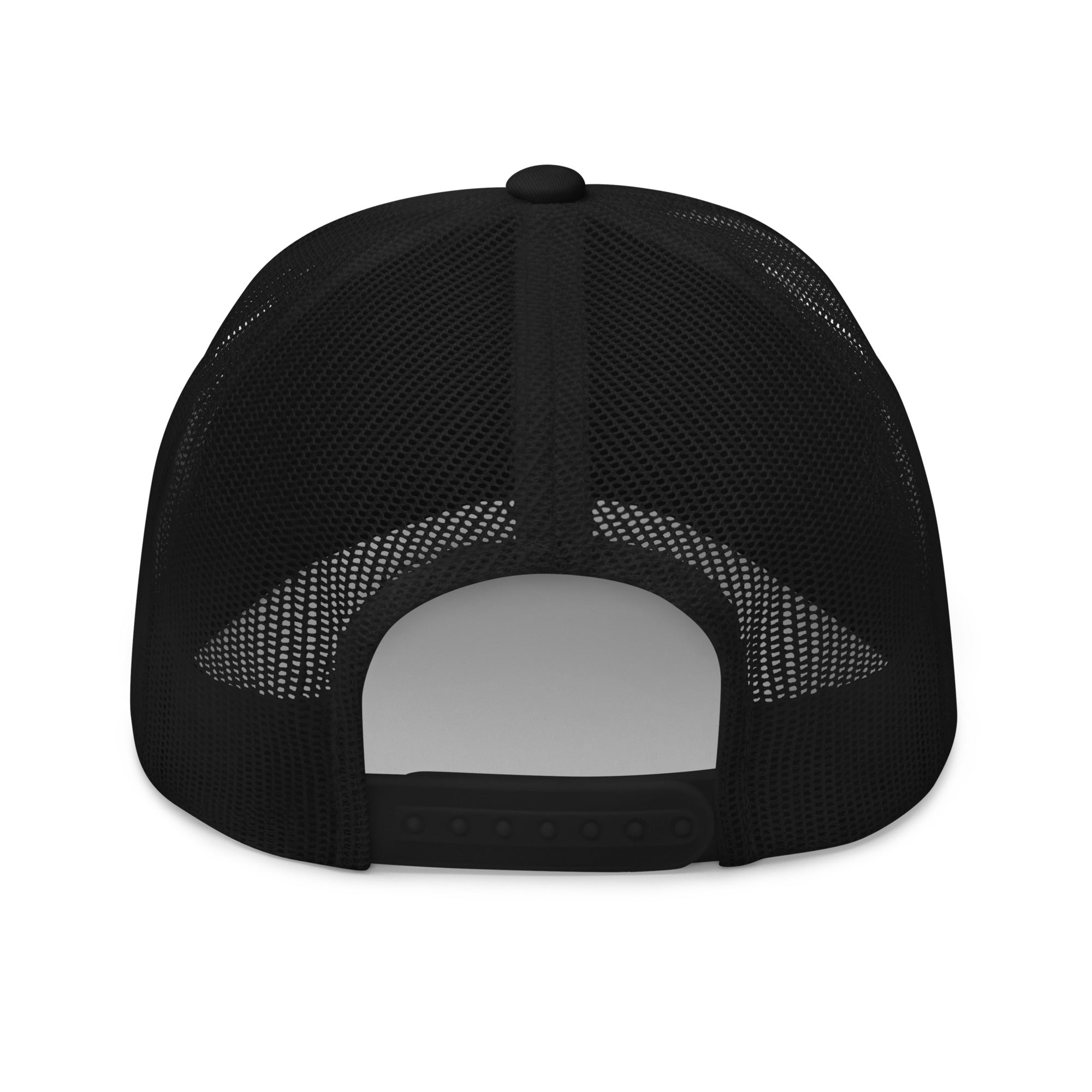 HURDUL™ CoreSnap Cap: Signal Red Edition™ in Obsidian Grit / Signal Red Mark, back view
