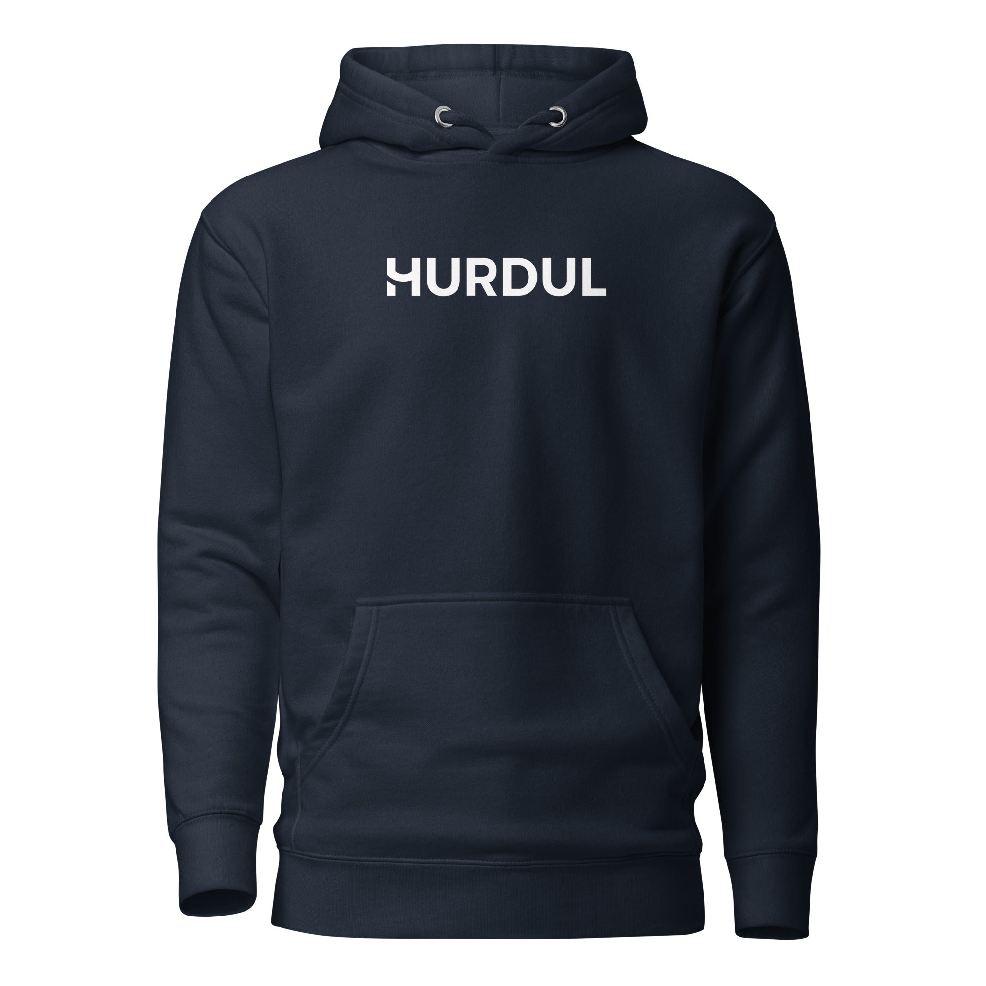 HURDUL™ GritCore Hoodie in Indigo Ruck, front view
