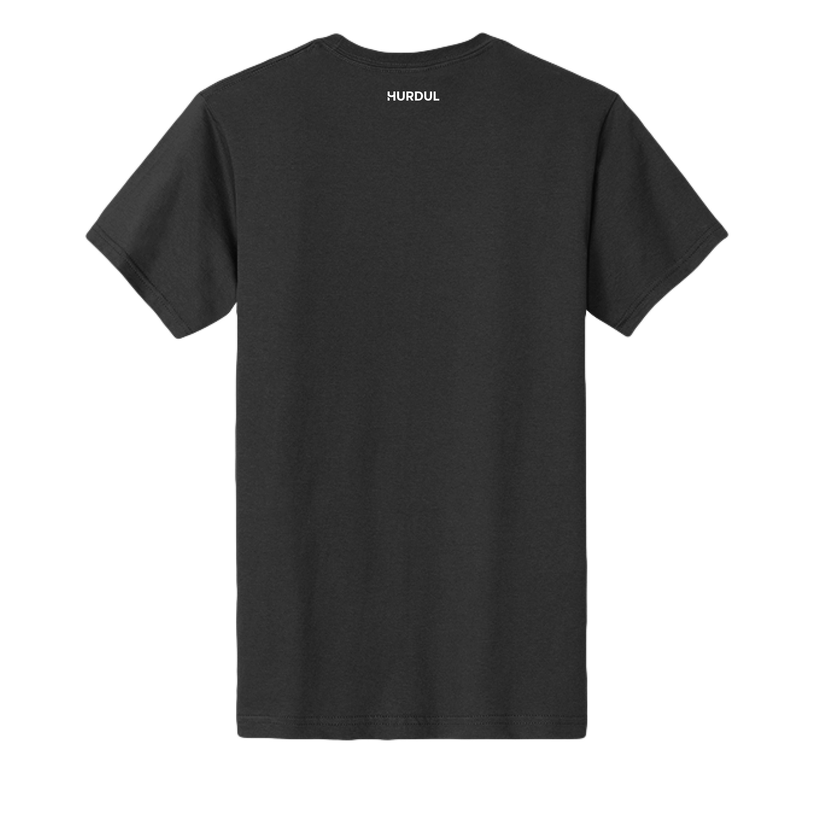 HURDUL™ Women’s CoreHeavy Tee in Forged Black, back view