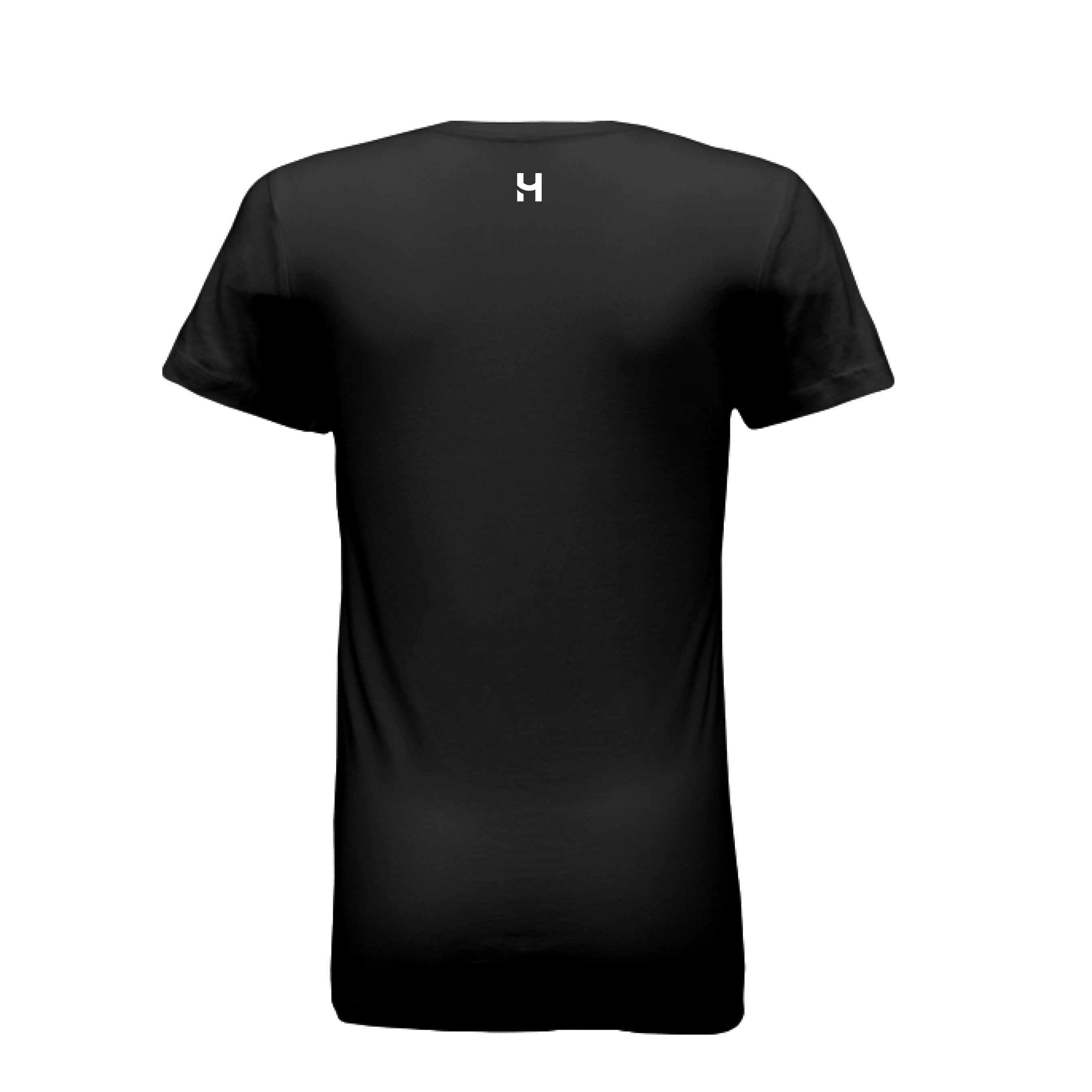 HURDUL™ Women’s CoreLite Tee in Forged Black, back view