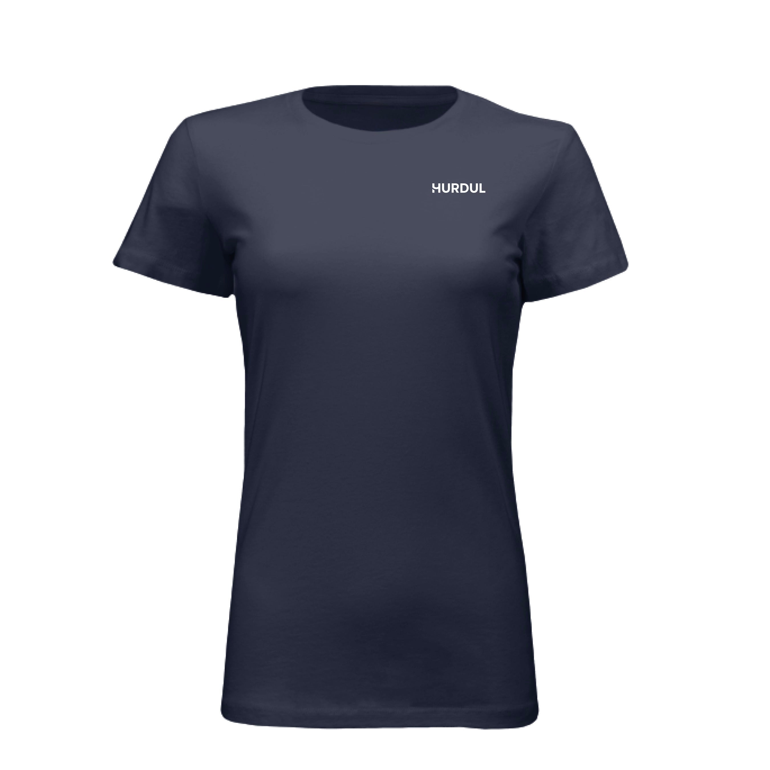HURDUL™ Women’s CoreLite Tee in Midnight Concrete, front view