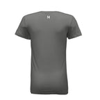 HURDUL™ Women’s CoreLite Tee in Raw Concrete, back view